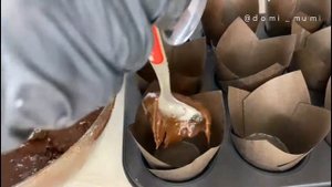 Двойные-шоколадные маффины. Шоколадные кексы