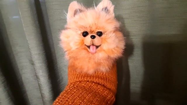 Варежки ручной работы со шпицами. смотреть онлайн