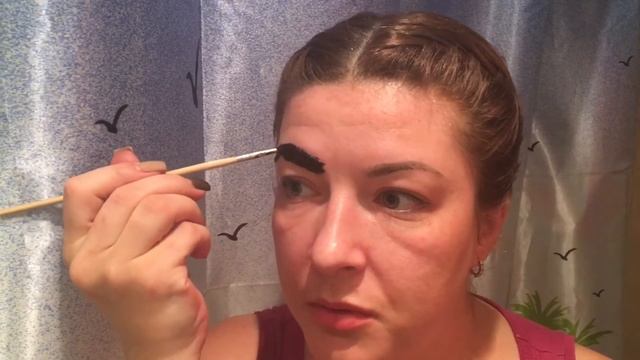 Биотаттуаж дома. Окрашивание бровей хной. смотреть онлайн