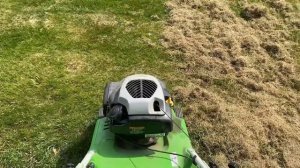 Чистим газон. Вертикутер Viking/Stihl lb 540 в деле.