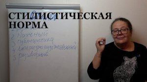 Стилистическая норма