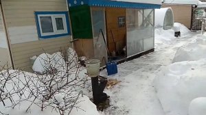 Печь-ракета в действии
