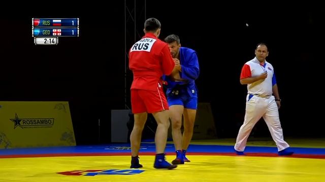 SAMBO. RYABOV (RUS) vs GHVINIASHVILI (GEO). World Championships 2019 in Korea. Final смотреть онлайн