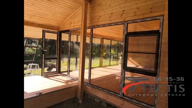 Остекление веранды в загородном доме