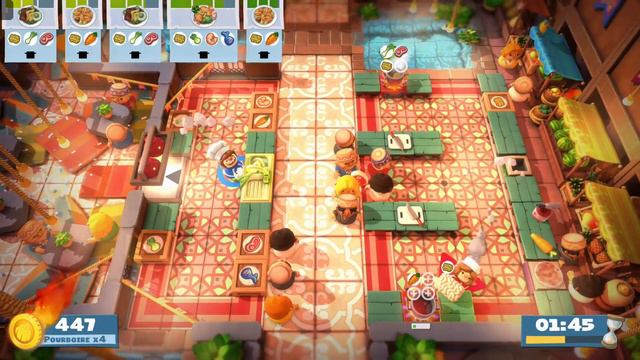 Overcooked AYCE (All You Can Eat) World Food Festival 2 Players Level 3-3 4 stars [score:1087] смотреть онлайн