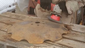 Очистка Диска Бороны. Делаем Сковороду. Часть 2