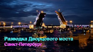 Развод мостов в Санкт-Петербурге / Разводка Дворцового моста