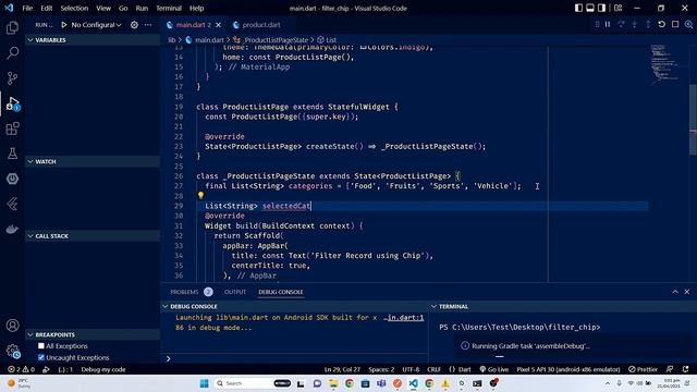 How to Filter List | List View Builder with Chips in Flutter