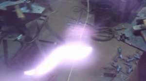 Кузнечный горн на отработанном масле