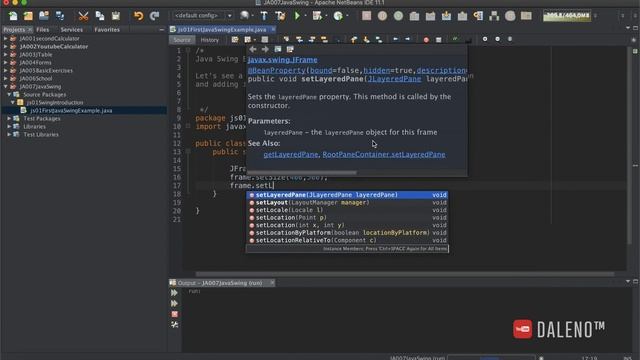 Java Swing.Swing Introduction.First Swing Example.#import.javax.swing.*;#JavaBasics. смотреть онлайн