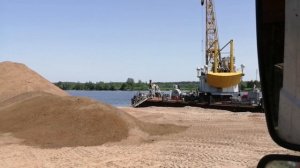 Груземся речным песком, баржи и Кпл