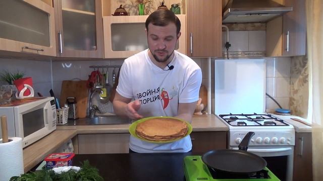 Тесто для блинчиков, которые точно получатся! Потрясающая начинка из творожного сыра и красной рыбы смотреть онлайн