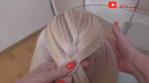 Самая простая коса  Для новичков, как заплести колосок