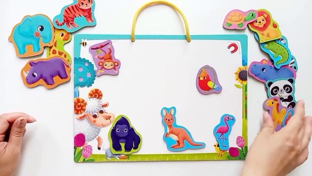Vladi Toys VT3106-19 Набор магнитов "Зоопарк"/ A set of magnets "Zoo" смотреть онлайн