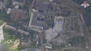 Групповой удар ОТРК «Искандер-М» по Харьковскому бронетанковому заводу