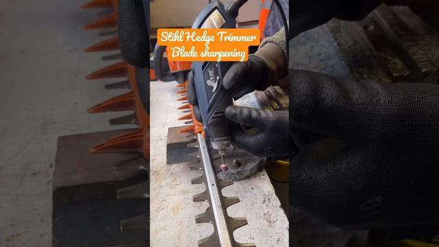 Stihl Hsa86 Hedge Trimmer sharpening