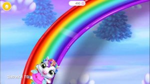 Маленький Радужный Единорог Пони #2/Катается на Радужной Горке/Игра Мультик для девочек/Зырики ТВ