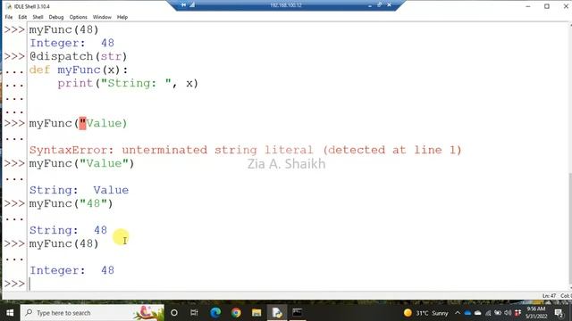 Function Overloading in Python | OOP Full Course