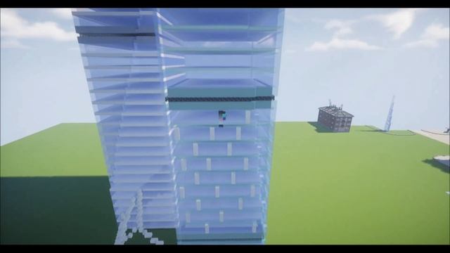 Строю Башня ОКО в Майнкрафте TimeLapse! смотреть онлайн