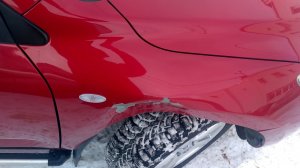Toyota RAV4 ремонт крыла . Ремонт после дтп.