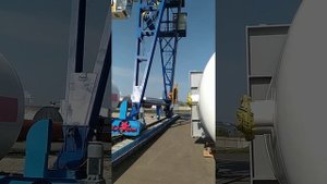 Работа кабельного барабана на кране