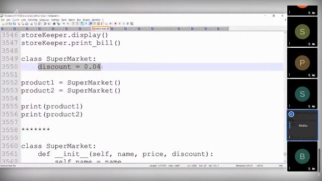 Python 3 in Tamil 30 - OOP - Object, Class, Constructor in Tamil - Muthuramalingam - Payilagam