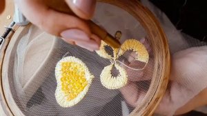 Люневильская вышивка гладью / Stumpwork embroidery with luneville tambour hook