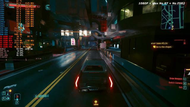Cyberpunk 2077 Update 2.0 | RX 6600 + Ryzen 5 3600 | All Settings 1080P | Performance Test