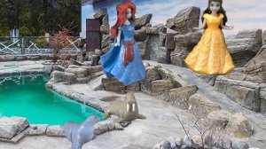 Принцессы Диснея Мирида и Бэль Пошли в волшебный зоопарк