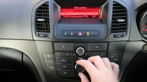 How to tune a CD400 Radio on a Vauxhall Insignia