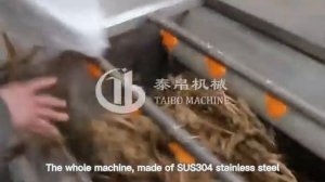 Видео работы линии по мойке и чистке картофеля