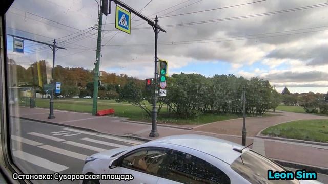 Трамвай №?3? (Временная трасса). (Трамвайный парк №3 - Сенная площадь). смотреть онлайн