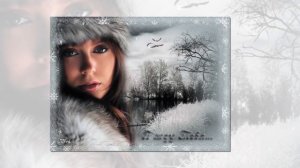 Снег, осыпает землю снег.