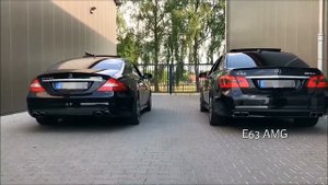 Underground Exhaust Mercedes W212 E63 vs W219 CLS 63 AMG - Stage 3 Sound