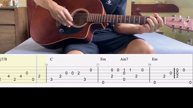 Another love - Tom Odell (easy guitar tabs) смотреть онлайн