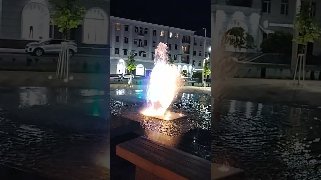 Гимн Калининграда. Музыкальный фонтан,,Балтика,, Вечерний Калининград.