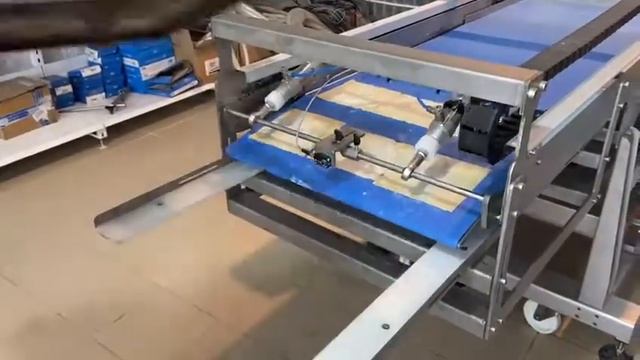 Автоматический укладчик изделий на противень