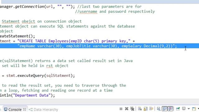 Java Programming - JDBC - Create Table смотреть онлайн