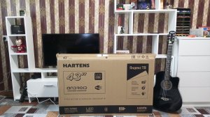 РАСПАКОВКА ТЕЛЕВИЗОРА HARTENS HTY-43F06W-VZ 43" FULL HD, БЕЛЫЙ/SMART TV.