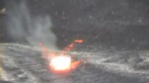 что будет если сбросить камень в вулкан ?what happens if a stone is thrown into the volcano