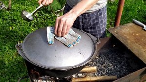 Мясо с Овощами на Томатном соке. Хашлама/ Хашлама в казане на Костре
