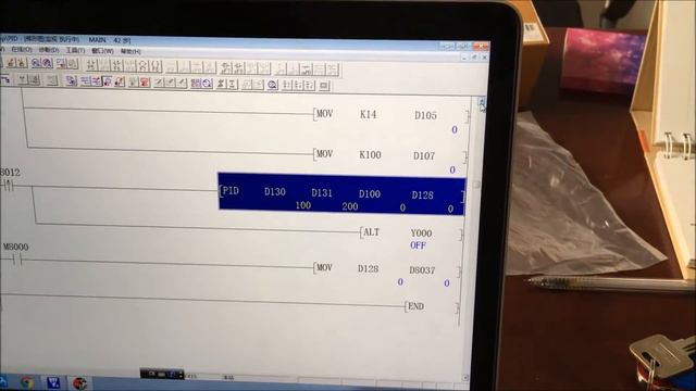 fx3u plc test program video le3u plc PID test programming