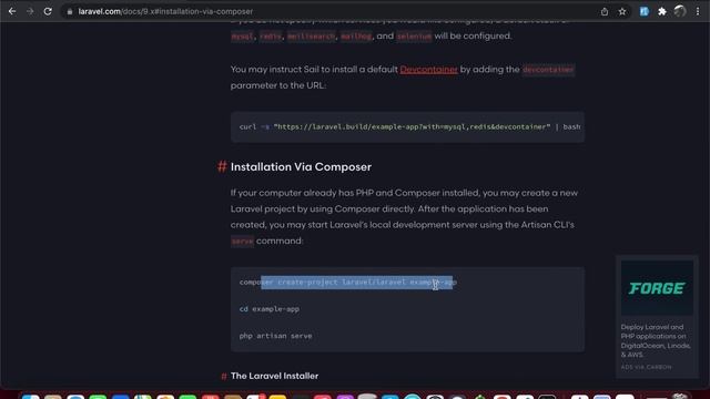 1 install laravel application (Laravel-Livewire Chat-Message)