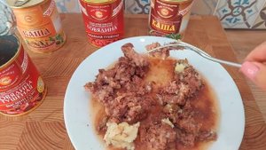 Тушенка белорусская из говядины кусковая ГОСТ
