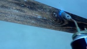 Обработка дерева огнём.