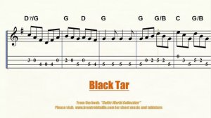 Black Tar Jig - Sheet Music and Tablature