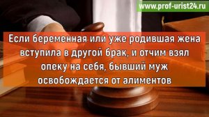 Алиментные обязанности бывших супругов