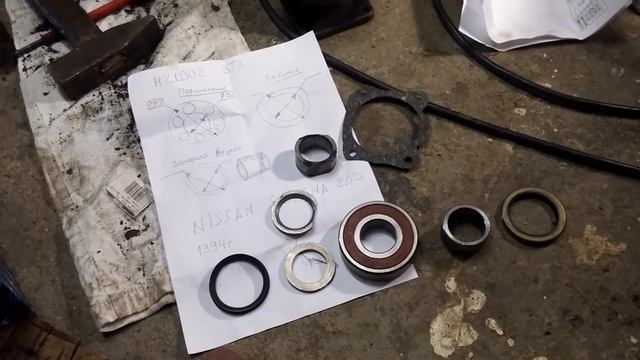 Замена подшипника ступицы Ниссан Серена С23 LD 20 LD 23 смотреть онлайн