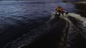 Skylark 420 первые тесты на воде  Оторвали румпель