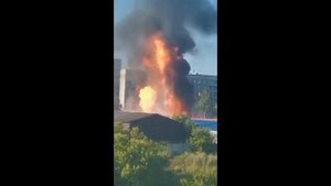 ПОЖАР в НОВОСИБИРСКЕ,!!! ВЗОРВАЛАСЬ АЗС!